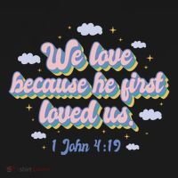 John 4:19 Bible Quote Toddler Hoodie thumb 2