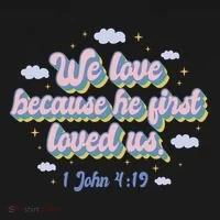 John 4:19 Bible Quote Toddler Hoodie thumb 2