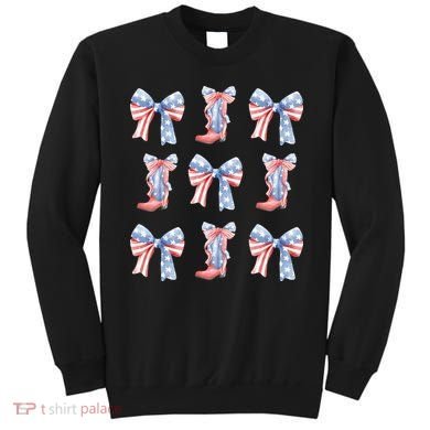 July 4th Coquette Bow America Retro Sweatshirt