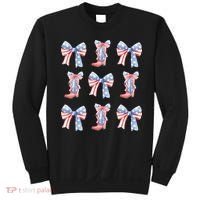 July 4th Coquette Bow America Retro Sweatshirt thumb 0