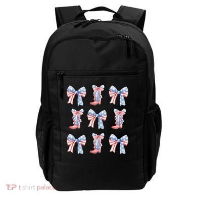 July 4th Coquette Bow America Retro Backpack