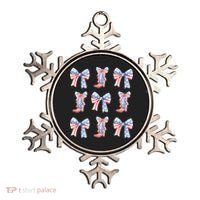 July 4th Coquette Bow America Retro Ornament thumb 0