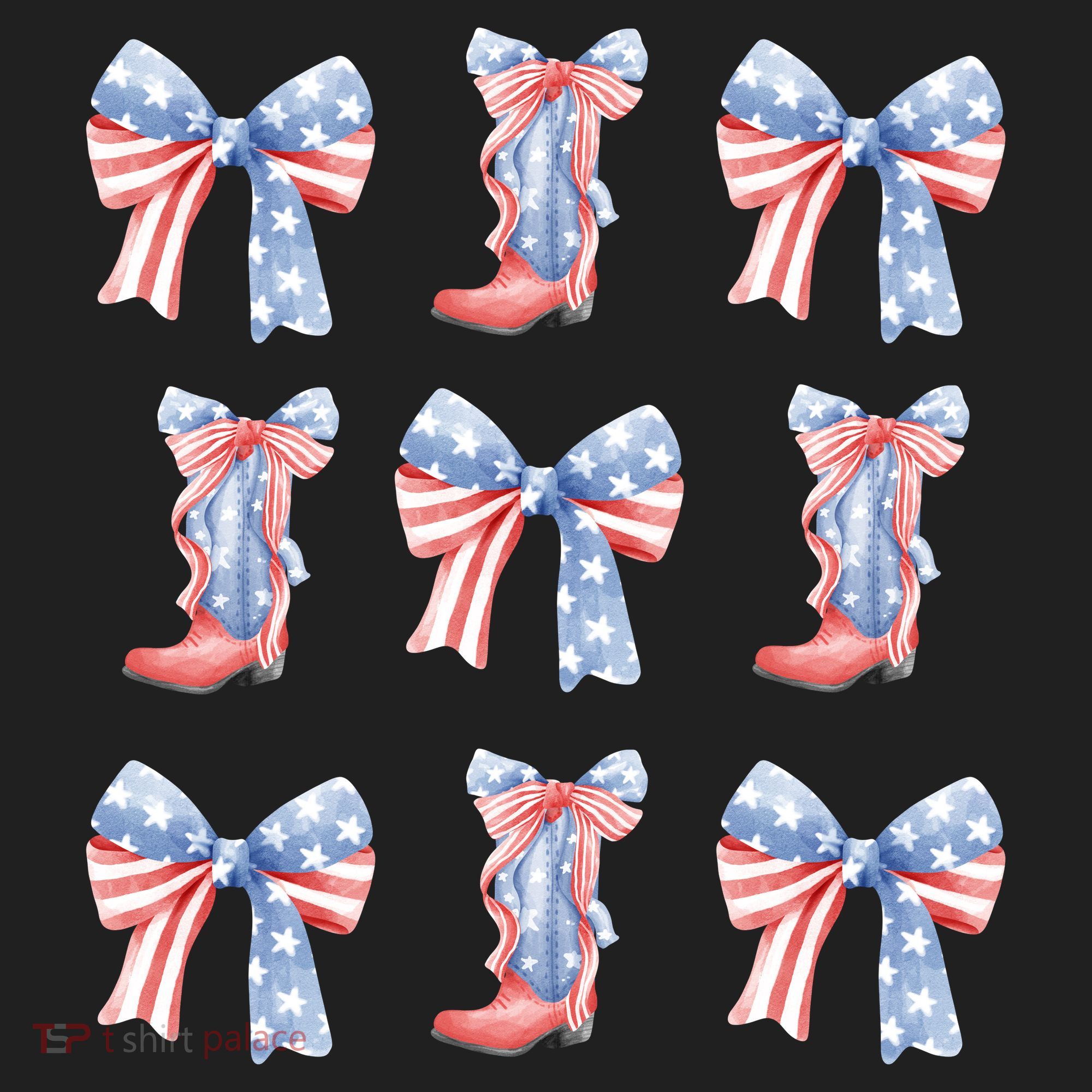 July 4th Coquette Bow America Retro Hat