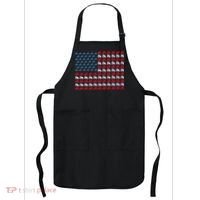 July 4th Tractor Arrange A Usa Flag Independence Day Tractor Apron thumb 0
