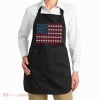 July 4th Tractor Arrange A Usa Flag Independence Day Tractor Apron thumb 2