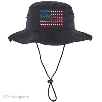 July 4th Tractor Arrange A Usa Flag Independence Day Tractor Bucket Hat
