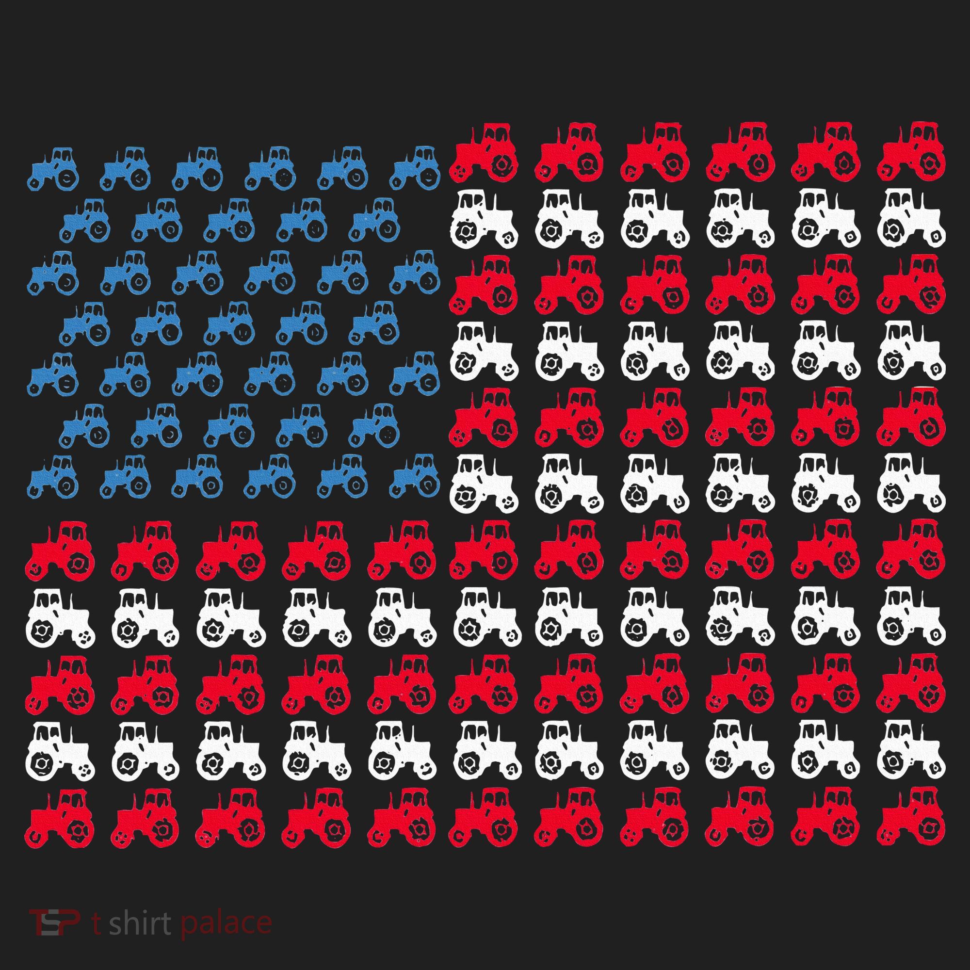 July 4th Tractor Arrange A Usa Flag Independence Day Tractor Beanie