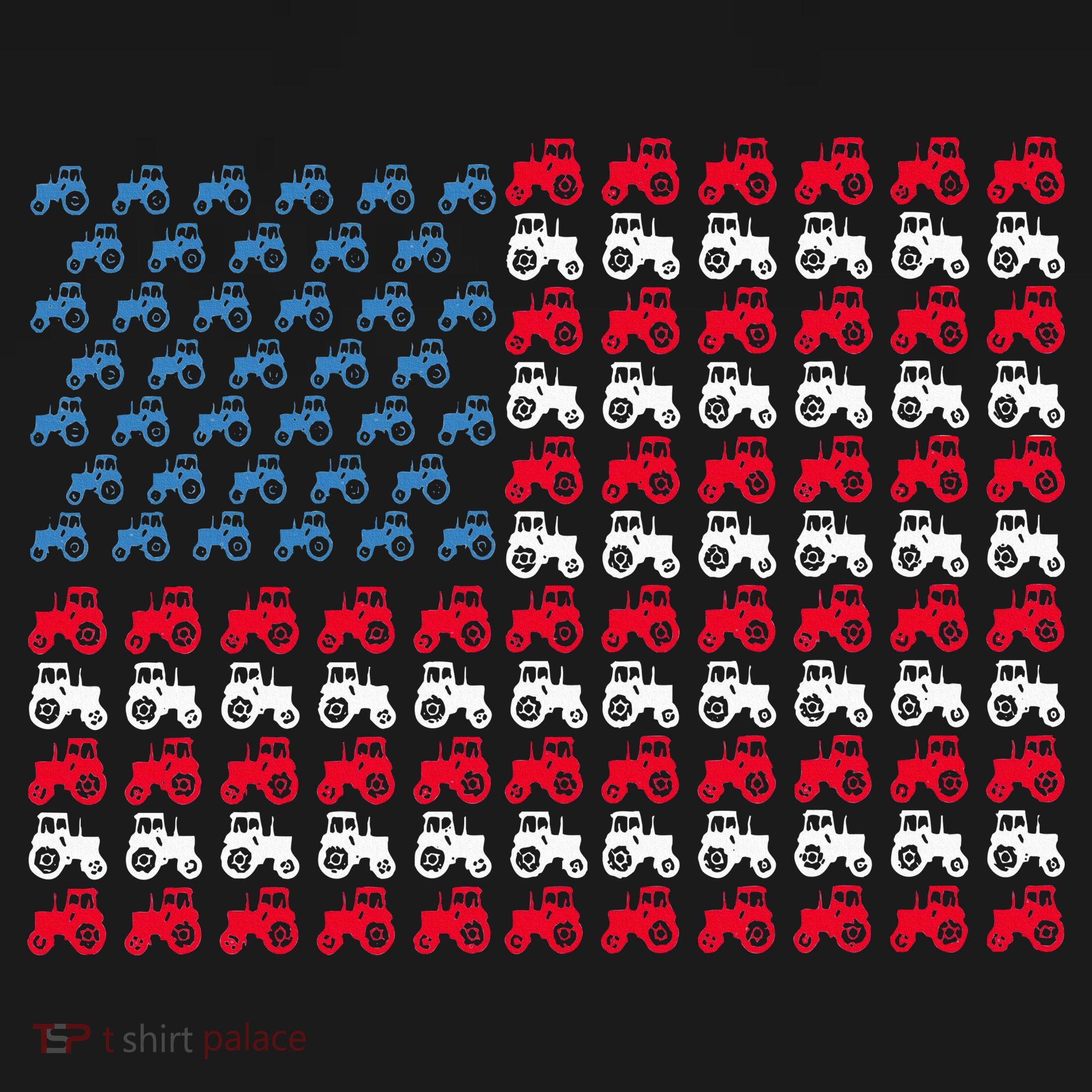 July 4th Tractor Arrange A Usa Flag Independence Day Tractor Women's Hoodie