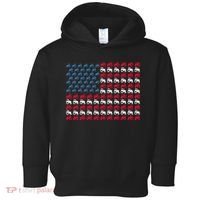 July 4th Tractor Arrange A Usa Flag Independence Day Tractor Toddler Hoodie thumb 0