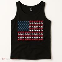 July 4th Tractor Arrange A Usa Flag Independence Day Tractor Tank Top thumb 2