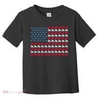 July 4th Tractor Arrange A Usa Flag Independence Day Tractor Toddler T-Shirt thumb 0