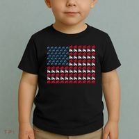 July 4th Tractor Arrange A Usa Flag Independence Day Tractor Toddler T-Shirt thumb 2