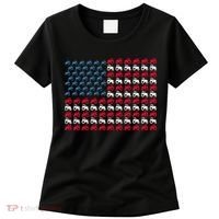 July 4th Tractor Arrange A Usa Flag Independence Day Tractor Women's T-Shirt thumb 0