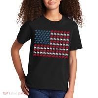 July 4th Tractor Arrange A Usa Flag Independence Day Tractor Kids T-Shirt thumb 2