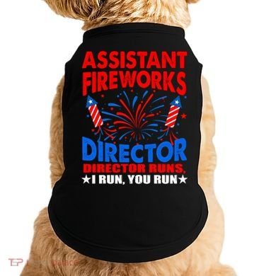 July 4th Usa Independence Day Assistant Fireworks Director Gift Doggie Tank