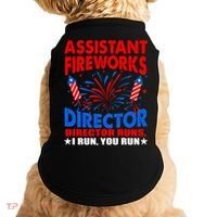 July 4th Usa Independence Day Assistant Fireworks Director Gift Doggie Tank thumb 0