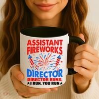 July 4th Usa Independence Day Assistant Fireworks Director Gift Coffee Mug thumb 3