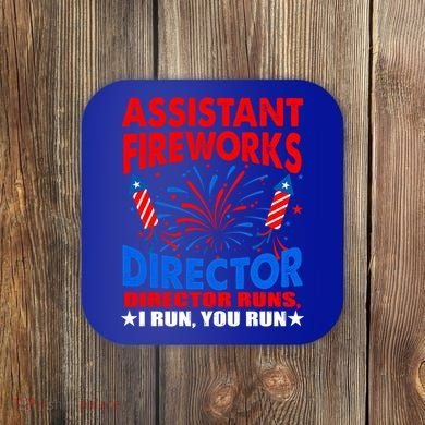 July 4th Usa Independence Day Assistant Fireworks Director Gift Coaster
