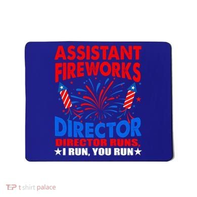 July 4th Usa Independence Day Assistant Fireworks Director Gift Mousepad