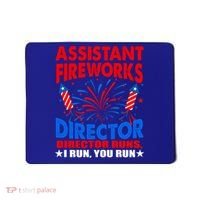 July 4th Usa Independence Day Assistant Fireworks Director Gift Mousepad thumb 0