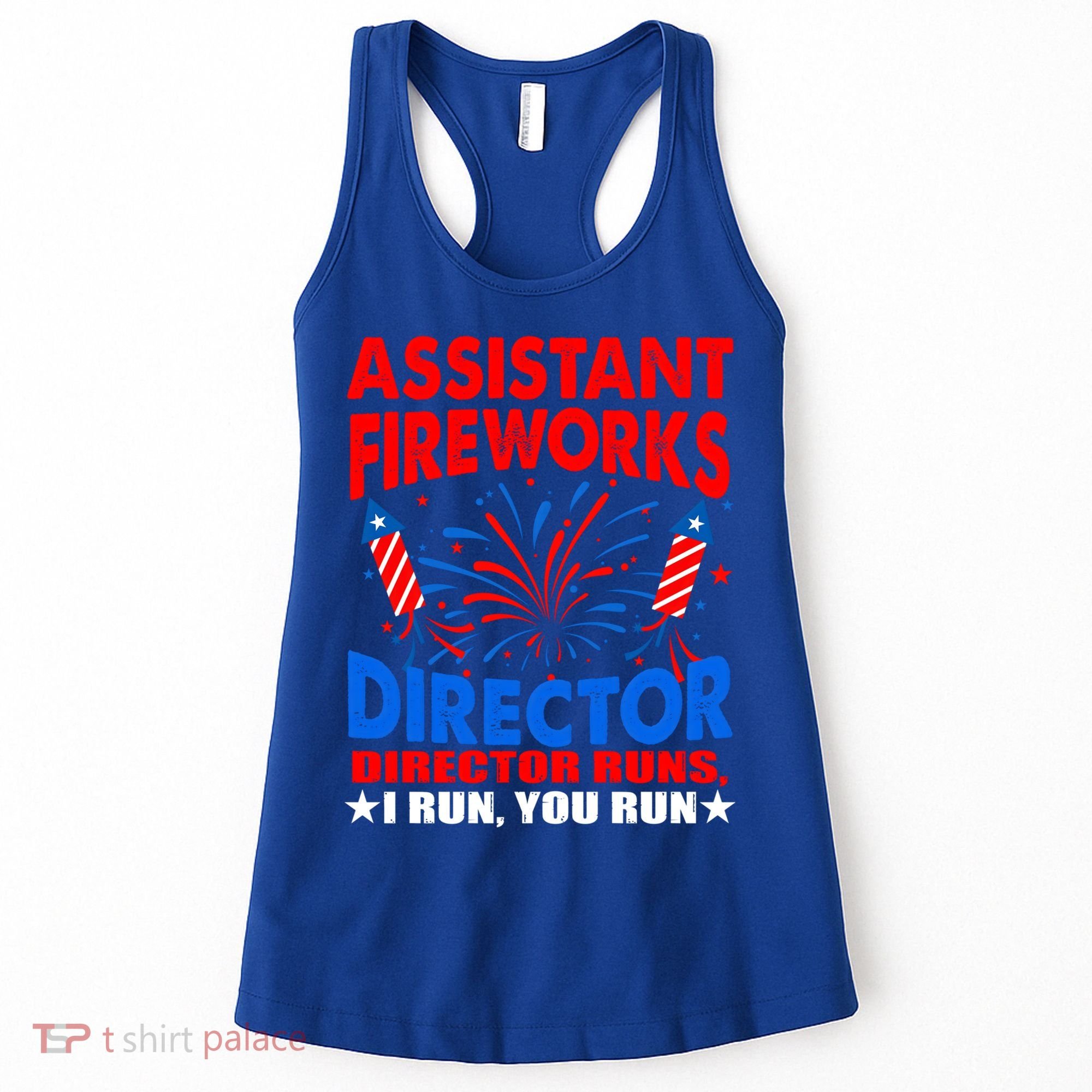 July 4th Usa Independence Day Assistant Fireworks Director Gift Women's Tank Top