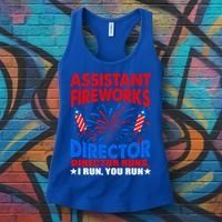 July 4th Usa Independence Day Assistant Fireworks Director Gift Women's Tank Top thumb 3