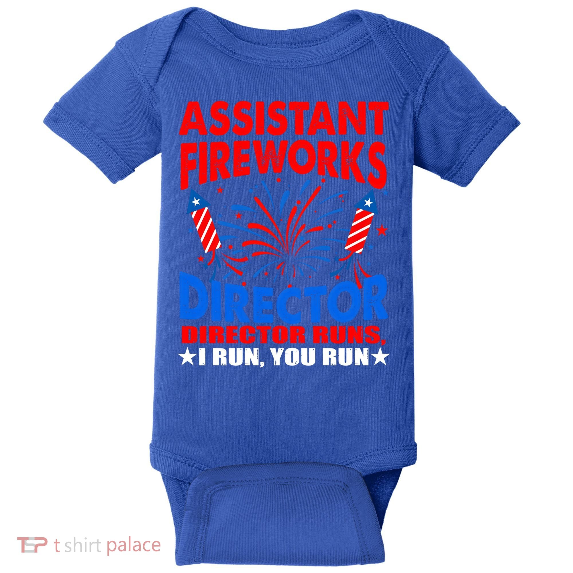July 4th Usa Independence Day Assistant Fireworks Director Gift Baby Bodysuit