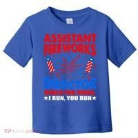 July 4th Usa Independence Day Assistant Fireworks Director Gift Toddler T-Shirt thumb 0