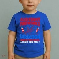 July 4th Usa Independence Day Assistant Fireworks Director Gift Toddler T-Shirt thumb 2
