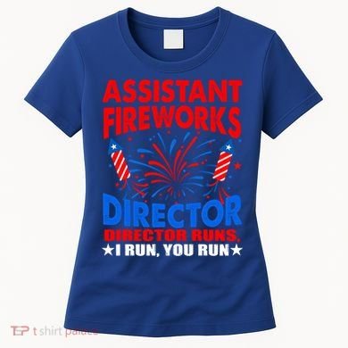 July 4th Usa Independence Day Assistant Fireworks Director Gift Women's T-Shirt
