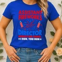 July 4th Usa Independence Day Assistant Fireworks Director Gift Women's T-Shirt thumb 2