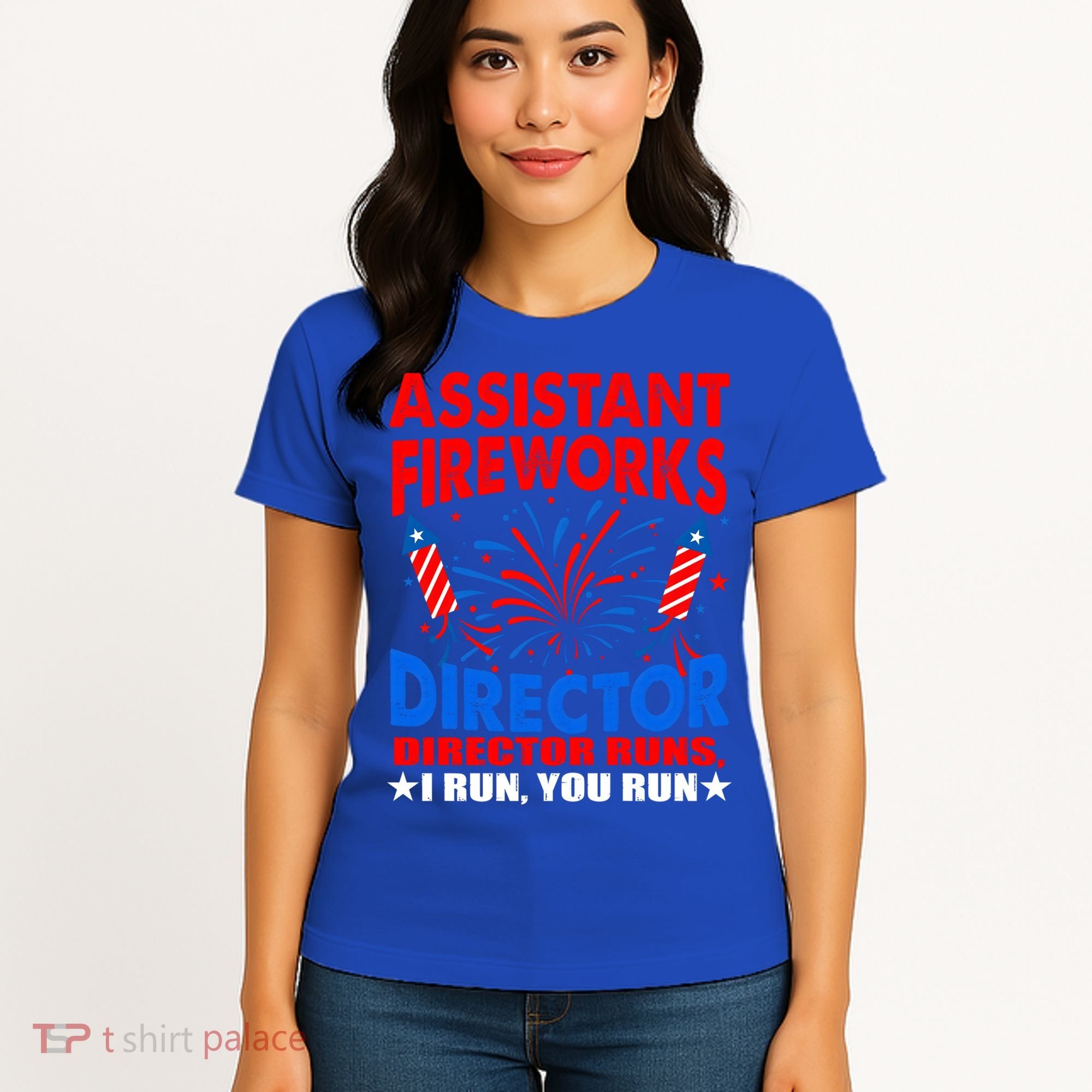 July 4th Usa Independence Day Assistant Fireworks Director Gift Women's T-Shirt
