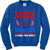July 4th Usa Independence Day Assistant Fireworks Director Gift Kids Sweatshirt thumb 0