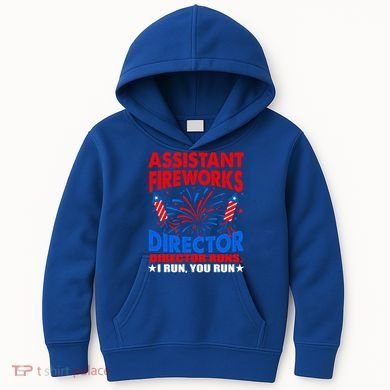July 4th Usa Independence Day Assistant Fireworks Director Gift Kids Hoodie