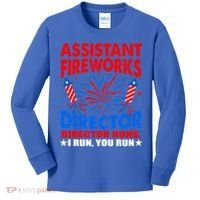 July 4th Usa Independence Day Assistant Fireworks Director Gift Kids Long Sleeve Shirt thumb 0
