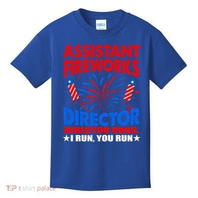 July 4th Usa Independence Day Assistant Fireworks Director Gift Kids T-Shirt