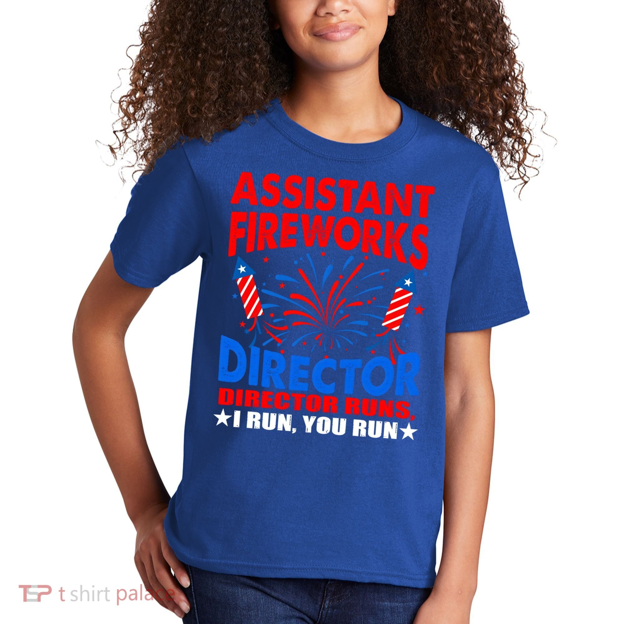 July 4th Usa Independence Day Assistant Fireworks Director Gift Kids T-Shirt