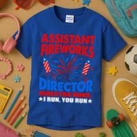 July 4th Usa Independence Day Assistant Fireworks Director Gift Kids T-Shirt thumb 3