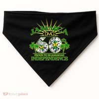 Jamaica 60th Independence Proud To Be Jamaican USA-Made Doggie Bandana thumb 0