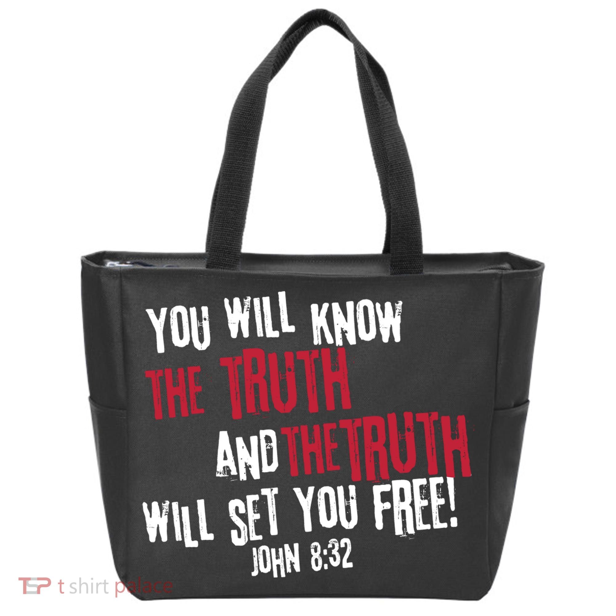 John 8:32 The Truth Will Set You Free Tote Bag