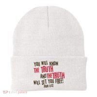 John 8:32 The Truth Will Set You Free Beanie thumb 0