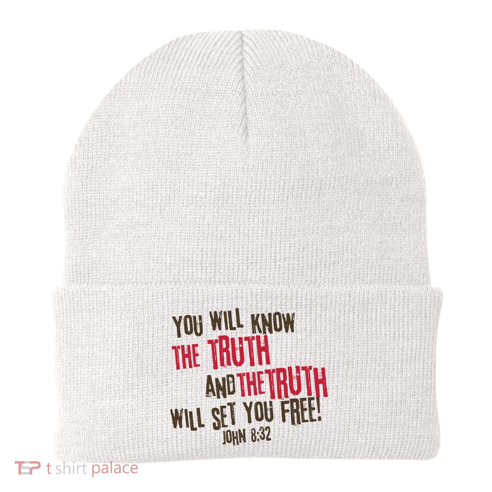 John 8:32 The Truth Will Set You Free Beanie