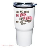 John 8:32 The Truth Will Set You Free Tumbler thumb 0