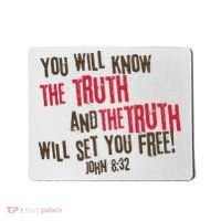 John 8:32 The Truth Will Set You Free Mousepad thumb 0