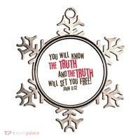 John 8:32 The Truth Will Set You Free Ornament thumb 0