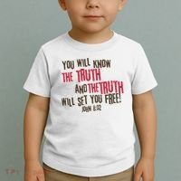 John 8:32 The Truth Will Set You Free Toddler T-Shirt thumb 2