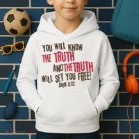 John 8:32 The Truth Will Set You Free Kids Hoodie thumb 2