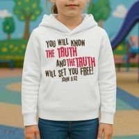 John 8:32 The Truth Will Set You Free Kids Hoodie thumb 3