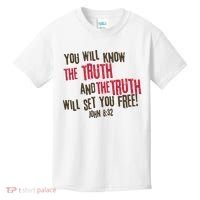 John 8:32 The Truth Will Set You Free Kids T-Shirt thumb 0