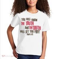 John 8:32 The Truth Will Set You Free Kids T-Shirt thumb 2